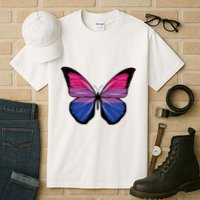 Bisexual Butterfly Hypolimnas Bi Pride Flag Tall T-Shirt