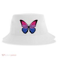 Bisexual Butterfly Hypolimnas Bi Pride Flag Sustainable Bucket Hat