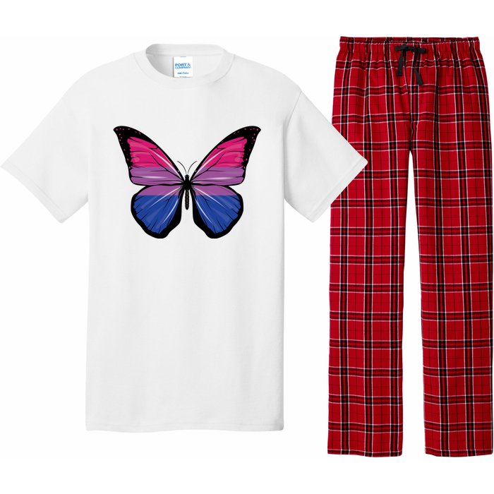 Bisexual Butterfly Hypolimnas Bi Pride Flag Pajama Set