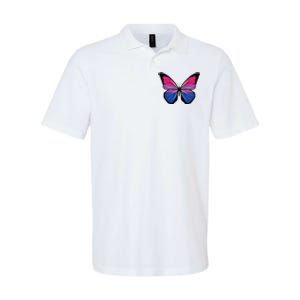 Bisexual Butterfly Hypolimnas Bi Pride Flag Softstyle Adult Sport Polo