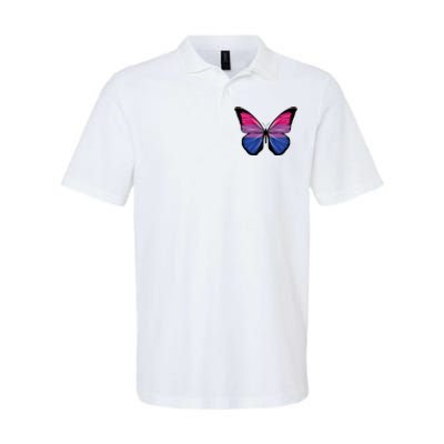 Bisexual Butterfly Hypolimnas Bi Pride Flag Softstyle Adult Sport Polo