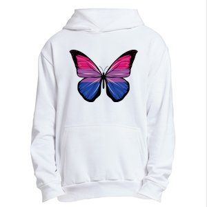 Bisexual Butterfly Hypolimnas Bi Pride Flag Urban Pullover Hoodie