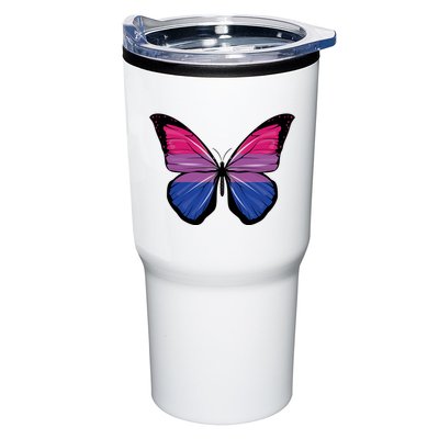 Bisexual Butterfly Hypolimnas Bi Pride Flag Tumbler