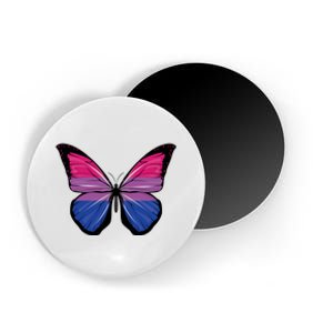 Bisexual Butterfly Hypolimnas Bi Pride Flag Magnet