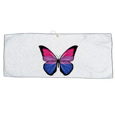 Bisexual Butterfly Hypolimnas Bi Pride Flag Large Microfiber Waffle Golf Towel
