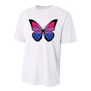 Bisexual Butterfly Hypolimnas Bi Pride Flag Performance Sprint T-Shirt