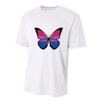 Bisexual Butterfly Hypolimnas Bi Pride Flag Youth Performance Sprint T-Shirt