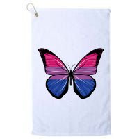 Bisexual Butterfly Hypolimnas Bi Pride Flag Golf Towel