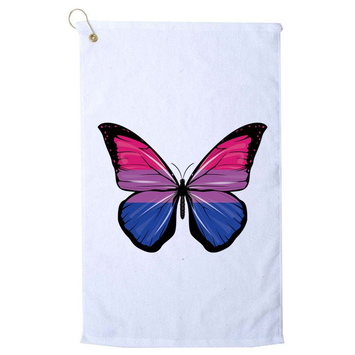 Bisexual Butterfly Hypolimnas Bi Pride Flag Golf Towel