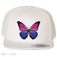 Bisexual Butterfly Hypolimnas Bi Pride Flag Wool Snapback Cap