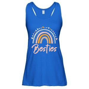 Besties BFF Heart Best Friends Bestie Ladies Essential Flowy Tank