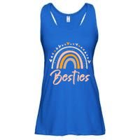 Besties BFF Heart Best Friends Bestie Ladies Essential Flowy Tank