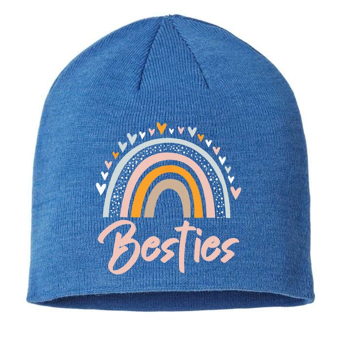 Besties BFF Heart Best Friends Bestie Sustainable Beanie