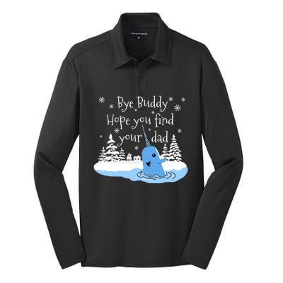 Bye Buddy Hope You Find Your Dad Classic Silk Touch Performance Long Sleeve Polo