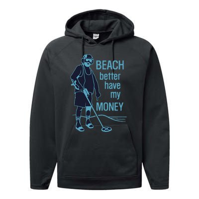 Beach Better Have My Money Performance Fleece Hoodie