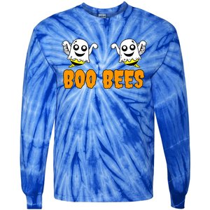 Boo Bees Halloween Ghost Gift Tie-Dye Long Sleeve Shirt