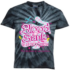 Blood Bank Is Everything Pink Retro Lab Week 2024 Med Tech Kids Tie-Dye T-Shirt