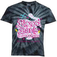 Blood Bank Is Everything Pink Retro Lab Week 2024 Med Tech Kids Tie-Dye T-Shirt