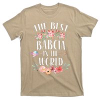 Best Babcia In The World Polish Grandma Floral Mother's Day T-Shirt