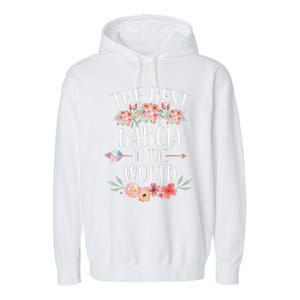 Best Babcia In The World Polish Grandma Floral Mother's Day Garment-Dyed Fleece Hoodie