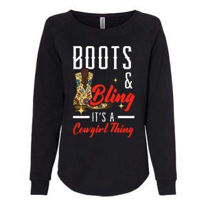 Boots & Bling ItS A Cowgirl Thing Rodeo Western Country Womens California Wash Sweatshirt