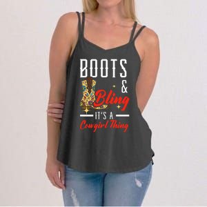 Boots & Bling ItS A Cowgirl Thing Rodeo Western Country Women's Strappy Tank