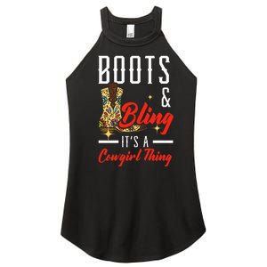 Boots & Bling ItS A Cowgirl Thing Rodeo Western Country Women's Perfect Tri Rocker Tank