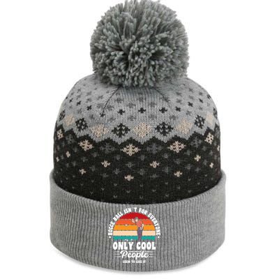 Bocce Ball Isnt For Everyone Bocce Ball Great Gift The Baniff Cuffed Pom Beanie