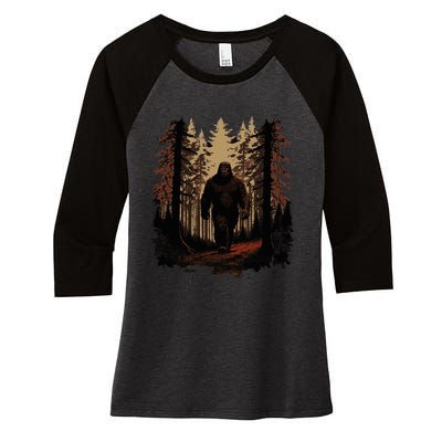 Bigfoot Women's Tri-Blend 3/4-Sleeve Raglan Shirt