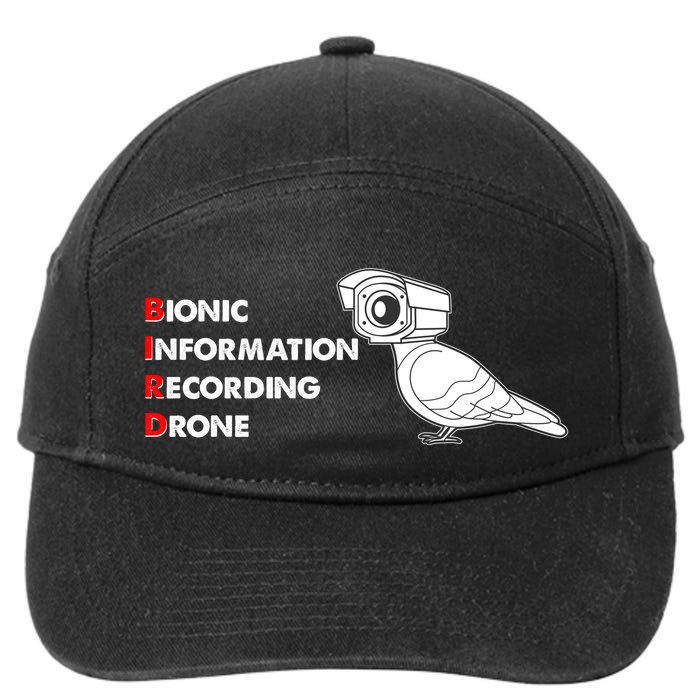 BIRD Bionic Information Recording Drone 7-Panel Snapback Hat
