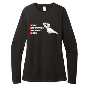 BIRD Bionic Information Recording Drone Womens CVC Long Sleeve Shirt