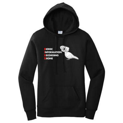 BIRD Bionic Information Recording Drone Women's Pullover Hoodie