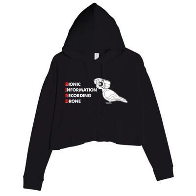 BIRD Bionic Information Recording Drone Crop Fleece Hoodie