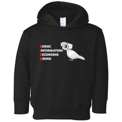 BIRD Bionic Information Recording Drone Toddler Hoodie