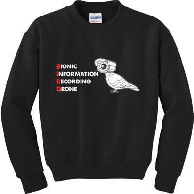 BIRD Bionic Information Recording Drone Kids Sweatshirt