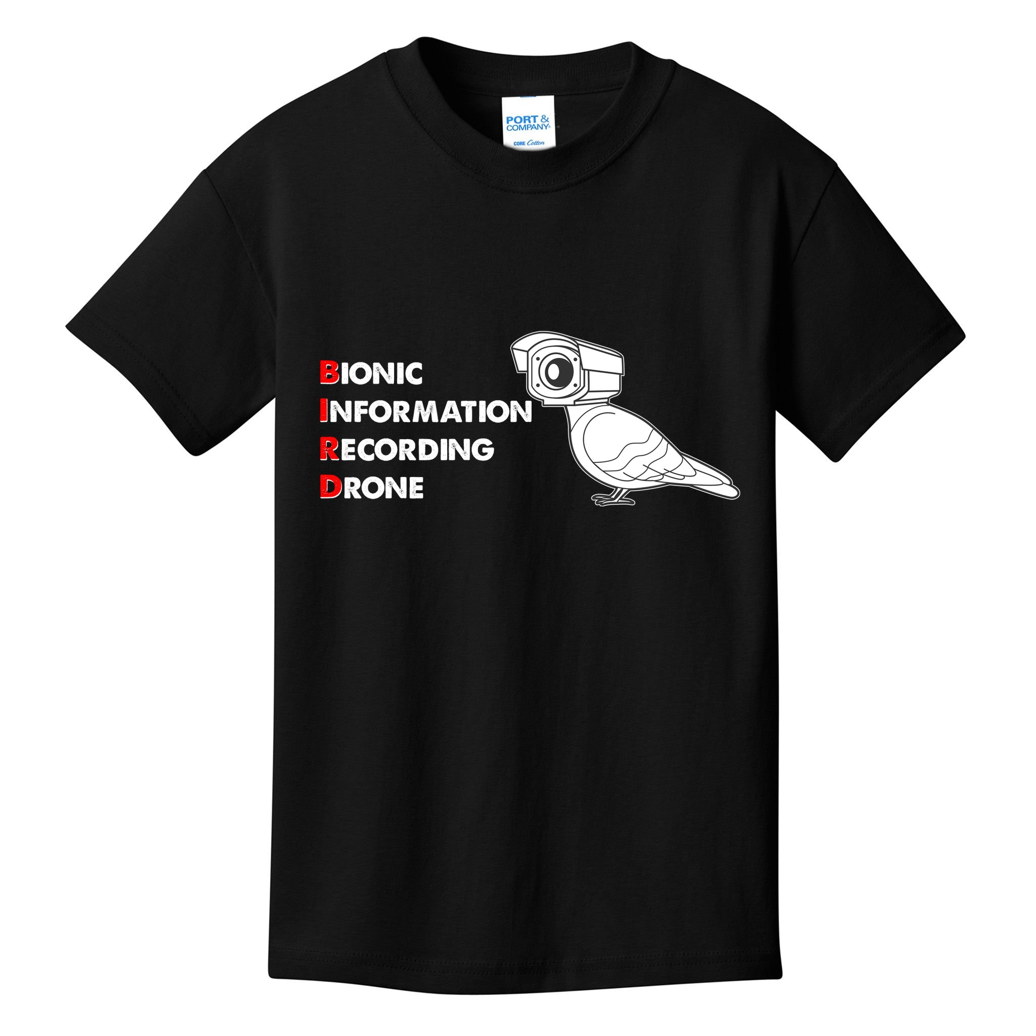 BIRD Bionic Information Recording Drone Kids T-Shirt