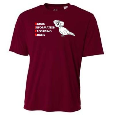 BIRD Bionic Information Recording Drone Cooling Performance Crew T-Shirt