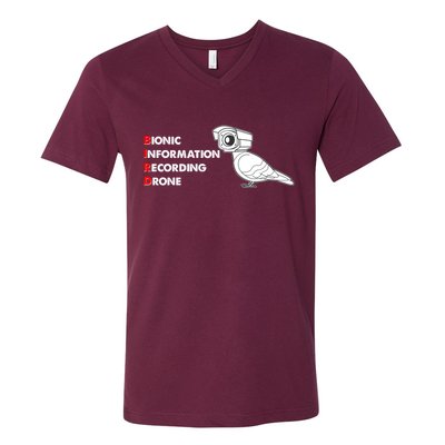 BIRD Bionic Information Recording Drone V-Neck T-Shirt