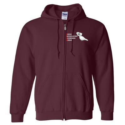 BIRD Bionic Information Recording Drone Full Zip Hoodie