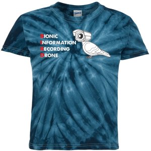 BIRD Bionic Information Recording Drone Kids Tie-Dye T-Shirt