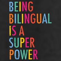 Being Bilingual Is A Super Power Teacher Cool Comfort Performance Bucket Hat