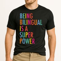 Being Bilingual Is A Super Power Teacher Cooling Performance Crew T-Shirt
