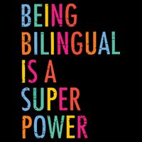 Being Bilingual Is A Super Power Teacher Cooling Performance Crew T-Shirt