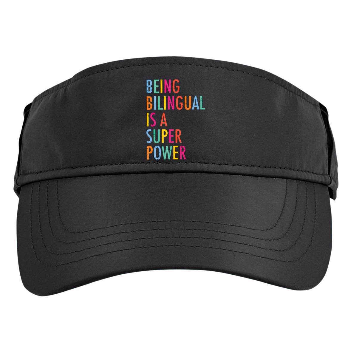 Being Bilingual Is A Super Power Teacher Adult Drive Performance Visor