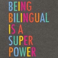 Being Bilingual Is A Super Power Teacher Cotton Canvas Backpack