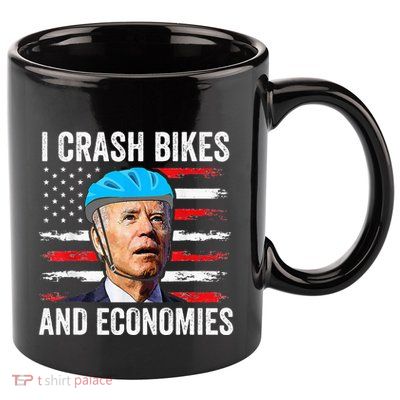 Biden Bicycle I Crash Bikes And Economies 11oz C Handle Ceramic Mug