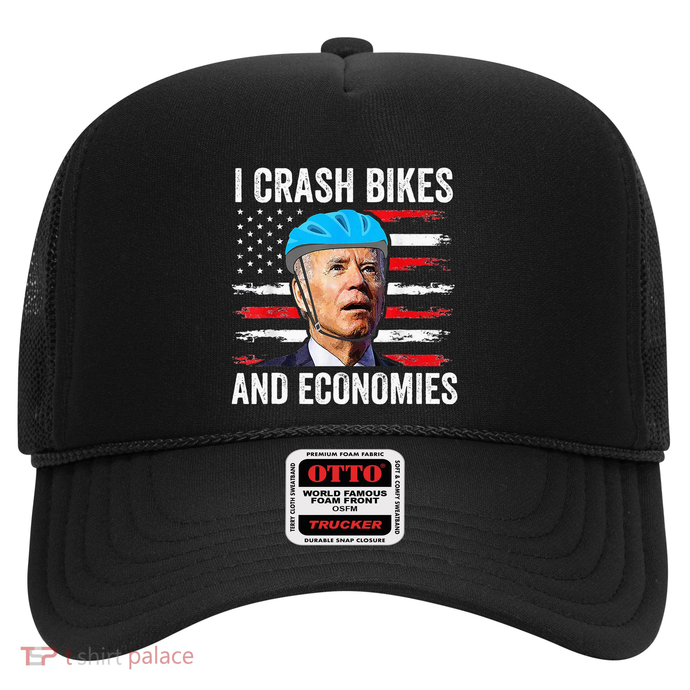 Biden Bicycle I Crash Bikes And Economies Trucker Hat