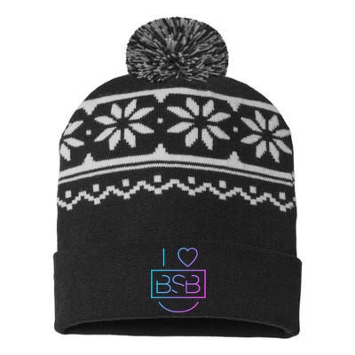 Backstreet Boy I Heart Bsb USA-Made Snowflake Beanie