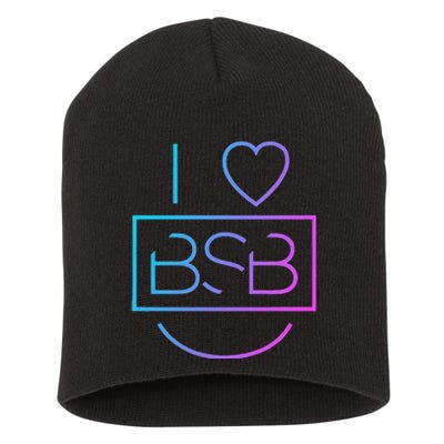 Backstreet Boy I Heart Bsb Short Acrylic Beanie