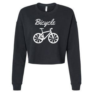 Bicycle Cropped Pullover Crew